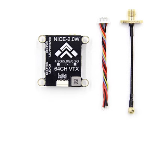 NICE High Power 2W 2000MW Transmitter Module for Long-Distance FPV Fixed-Wing Drones Compatible Others Durable Plastic Private
