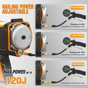 Freeman LD40 20V batería de iones de litio sin escobillas herramientas eléctricas <span class=keywords><strong>clavadora</strong></span> eléctrica fuerte pistola de clavos de acero de hormigón inalámbrica - Product Image 2