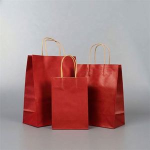 Sacs en papier kraft personnalisés pour le shopping, imprimés sur mesure, fabriqués en Chine, à bas prix - Product Image 3