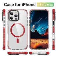 Coque de téléphone de charge sans fil antichoc de haute qualité pour iPhone 13 14 15 accessoires de téléphone magnétiques pour iPhone 16 Pro Max