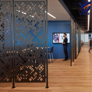 Tùy Chỉnh Gỉ Miễn Phí Thép Cắt Laser Bức Tường Rèm Di Chuyển Khối Ghế Màn Hình Phân Vùng Cho Văn Phòng Khách Sạn Biệt Thự Lối Vào - Product Image 5