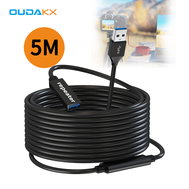 Wholesale USB Extension Cable Multiple Port USBC Adapter USB 3.0 Long USB Cable 5M OEM 5gbps Fast Charging High Speed for Camera