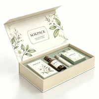 Scatola di Cartone Rigido di Lusso Personalizzata Stile Libro con Chiusura Magnetica per Set di Cosmetici e Prodotti di Bellezza, Confezione Regalo in Carta