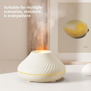 <span class=keywords><strong>Diffuseur</strong></span> d'aromathérapie électrique à flamme simulée, 7 lumières changeantes de couleur, capacité de 130 ml, huile essentielle ultrasonique écologique - Product Image 5