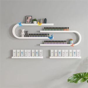 Nuevo 2025 Envío Gratis Estante de Exhibición de Arte de Uñas de Metal con Diseño Moderno, Soporte de Pared para Almacenamiento de Cosméticos para Esmalte de Uñas y Pegamento - Product Image 5