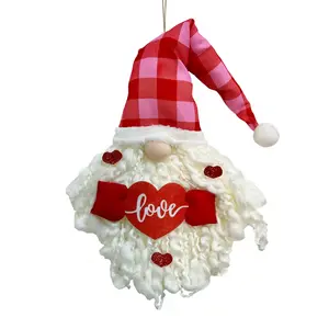Saint Valentin Produit Valentine Gnome Ornament Hanging Gnome Glow Valentines Day Decorations