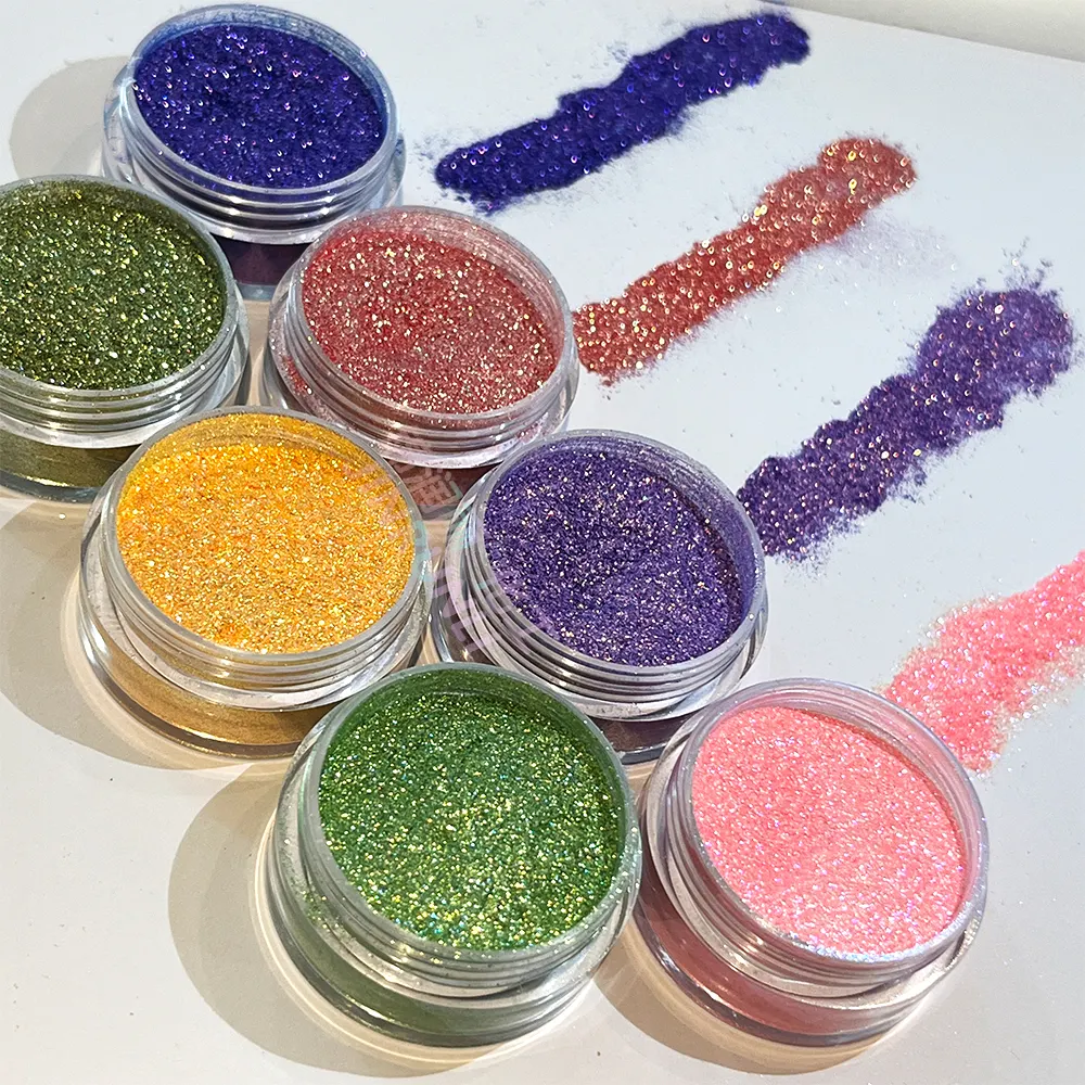 Sparkle altın inci gevşek girişim tozu pigment elmas parlaklık göz farı gevşek inci pigment