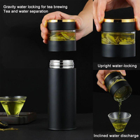Smar LED Display Thermos Boisson En Acier Inoxydable Double Paroi Bouteilles D'eau 500ml Infuseur À Thé Thermique pour Thé Cadeau Tasse