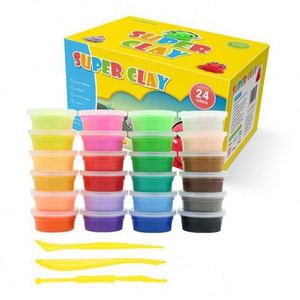 Hot Sale TOYSRUNNER 24-Color DIY Super Light Plastic Clay Kit 36-Color Eco-Friendly Air-Dry <b>Slime</b> Kit Anti-Stress Playdough - Product Image 1