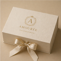 Boîtes d'emballage de luxe avec logo en feuille d'or, boîte cadeau en papier personnalisée pour bijoux, boîte d'emballage imprimée de qualité supérieure pour coffret cadeau