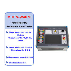 เครื่องทดสอบอัตราส่วนรอบหม้อแปลงไฟฟ้าความแม่นยำสูง MOEORW-W4670 และเครื่องทดสอบความต้านทานขดลวดกระแสตรง พร้อมการเชื่อมต่อสายไฟ 220V - Product Image 2