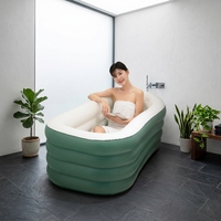 Baignoire d'eau chaude épaissie pliable gonflable en PVC en gros directe d'usine pour adultes/enfants