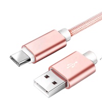 Cable USB-C de 60W al por Mayor, Carga Rápida, Cobre Puro, Trenzado de Nailon para Computadora/Auriculares/Teléfono