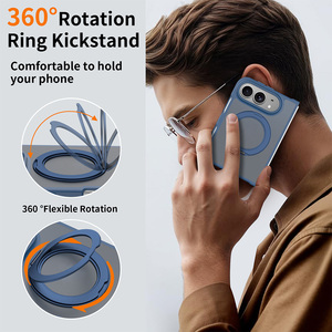 Coque de téléphone VAWI B526 résistante aux chutes aux quatre coins, 360° ° Étui antichoc avec béquille magnétique rotative et protection anti-collision - Product Image 3