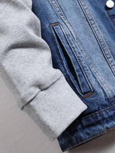 Chaquetas de hombre Blue Jeans Chaqueta de mezclilla Moda de hombre Estilo de ropa de calle Traje de lujo Chaqueta de invierno Logotipo personalizado Servicio Oem - Product Image 3