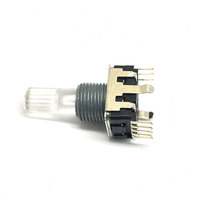 E12 12mm RGB Mini Codeur Rotatif Commutateur Codeur Incrémental à Contact Rotatif avec Arbre Clair Illuminé