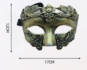 Masque de <span class=keywords><strong>mascarade</strong></span> pour couple - Masque romain grec pour homme et masque vénitien en métal pour femme pour bal masqué, Mardi Gras, Halloween - Product Image 6