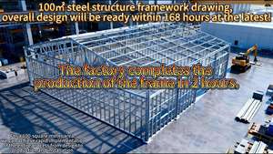 Rumah Prefabrikasi Berbingkai Baja, Villa Modular Prefab, Bangunan Berbingkai Baja, Rumah Mungil, Pondok, Hunian Portabel, Struktur Perkemahan - Product Image 6