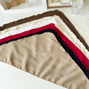 All'ingrosso 2025 nuovo cotone solido triangolo elastico <span class=keywords><strong>Bandana</strong></span> etnica per le donne e le ragazze eleganti fasce per la testa del velo - Product Image 4