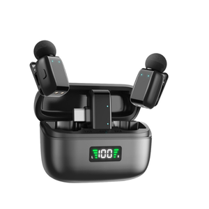 Remote <b>wireless</b> <b>microphone</b> with shell, rechargeable Bluetooth <b>microphone</b> for interviews - Product Image 1