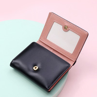 Dompet Pendek Wanita Motif Hewan Lucu, Lipat Tiga, Tas Fashion, Dompet Kartu Kecil