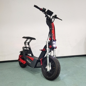 Trottinette électrique pliable Geofought F8, batterie 72V 30-60Ah, pneus tout-terrain de 16 pouces, suspension intégrale, frein à huile, trottinette électrique pour adultes - Product Image 5