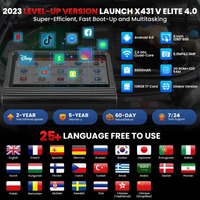 Versión 2025 LAUNCH X431 V V5.0 Pro, herramientas de diagnóstico de coche, escáner OBD, sistema completo, 37 reinicios, codificación ECU, prueba activa, 2 años gratis