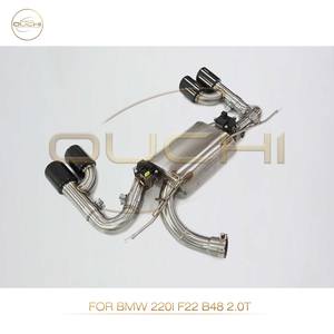 Sistema de escape de acero inoxidable OUCHI Catback para <span class=keywords><strong>BMW</strong></span> <span class=keywords><strong>220i</strong></span> F22 <span class=keywords><strong>B48</strong></span> 2,0 T silenciador con válvula tubo de giro automático de alto rendimiento - Product Image 6