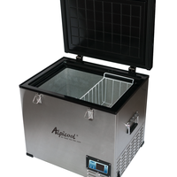 Alpicool BD45 AC/DC 12V Glacière Électrique Portable pour la Pêche, le Camping, l'Extérieur, la Maison de Vacances, Mini Congélateur Réfrigérateur pour Voiture et Maison