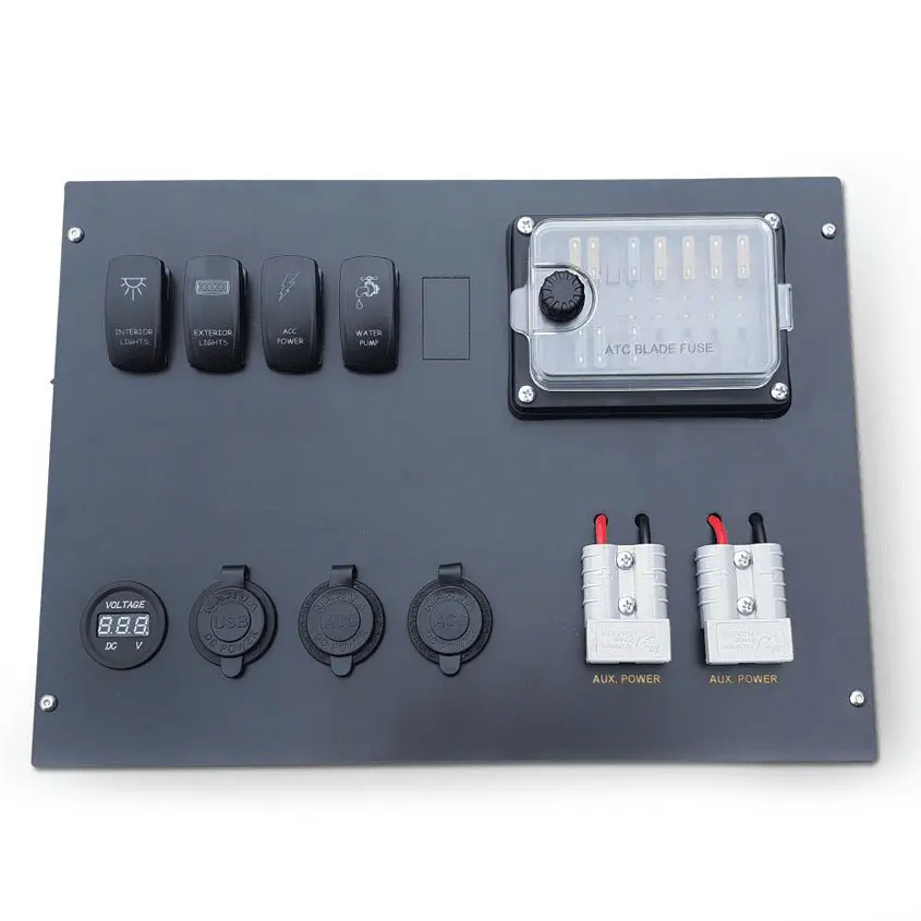 Dc <span class=keywords><strong>12V</strong></span> Auto Setup Switch Board Circuit Controle Doos Elektronica Systeem Power Solar Accessoire Distributie Power Box