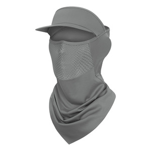 Customized Summer Ice Silk Sun Protection Hat With Brim Magic Scarf Full Face Neck Coverage Breathable Outdoor Cycling Fishing - Product Image 3
