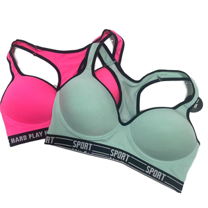 Good Quality Sexy Leopard Print Breathable Embroidered Nonwoven Gym Sports <b>Bra</b> High Impact Soft Padded Yoga Running Support <b>Bras</b> - Product Image 1