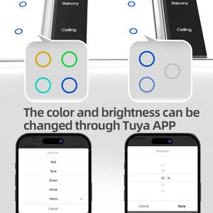 <span class=keywords><strong>Zemismart</strong></span> สวิตช์10A ชื่อแบบทำมือสวิตช์ไฟระบบสัมผัสหน้าจออัจฉริยะ Wi-Fi กันน้ำเราประเภทใช้งานได้กับ Alexa Google Home Voice - Product Image 3
