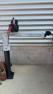 Kran <span class=keywords><strong>Jib</strong></span> Truk Portabel 500kg 1000kg 12V 24V yang Dipasang di Kendaraan dengan Winch Manual/Elektrik - Product Image 4