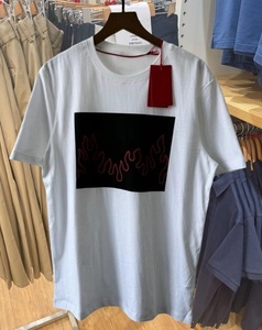 Camiseta de Hombre 2026, Nueva, Casual, para Negocios, Estampada, Transpirable, de Algodón Puro, Suave al Tacto, de Manga Corta y Gruesa - Product Image 4