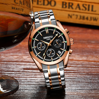 Montres NIBOSI 2310 pour hommes, montres-bracelets de luxe, logo personnalisé, mode, affaires, montre à quartz pour hommes, sport, métal, étanche, montres-bracelets