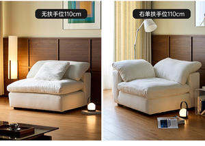 Canapé modulaire moderne rembourré avec coussins moelleux et structure robuste pour salon, appartement, villa, hôtel, bureau - Product Image 6