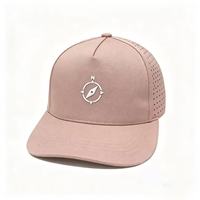 Topi Baseball Snapback Performa Olahraga Logo Kustom Grosir Gorras 5 Panel Tahan Air untuk Golf dan Aktivitas Luar Ruangan