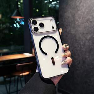 वायरलेस चार्जिंग चुंबकीय पारदर्शी टीपू + ऐक्रेलिक शॉकप्रूफ केस एस 17 प्रो मैक्स एस 17 एस 16 मोबाइल फोन - Product Image 5