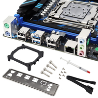Carte mère HUANANZHI X99 QD4 LGA 2011-3 XEON pour processeur E5 2670 V3, ensemble combo mémoire 4*8G DDR4 RECC pour ordinateur de bureau, nouveau disque dur SATA