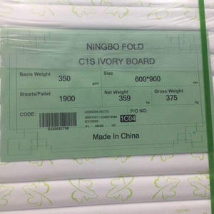 Cartón Bristol C1S Recubierto, Cartón para Cajas Plegables FBB, Cartón de Ningbo Fold/IP Sun StarSpark StarBlanc/Bohui IBS - Product Image 1