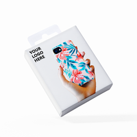 Étui de téléphone portable de luxe au détail boîte-cadeau emballage en papier de luxe conçu sur mesure avec gaufrage éponge doublure type de dossier