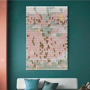Pintura Artesanal de Cerámica 3D, Mural Decorativo Moderno de Lujo, Pintura Abstracta para Pared, Arte de Pared de Cerámica Colgante, Decoración del Hogar - Product Image 2