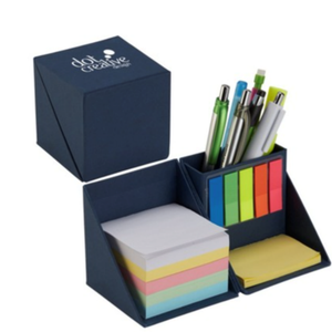 Settimana di apprezzamento dell'insegnante regalo personalizzato logo cubo sticky notes pad con portapenne per la promozione - Product Image 1