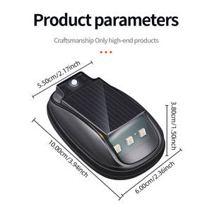 Nuova luce solare LED di navigazione RGB colore tetto a distanza per auto camion SUV luce di marcatura lampada con Design cromato - Product Image 5