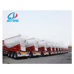 Transporteur en soie à 3 axes, semi-<span class=keywords><strong>remorque</strong></span> pour réservoir de ciment, vente en gros, 30 60, 65cbm 50t, 66 tonnes, livraison gratuite par la chine - Product Image 1