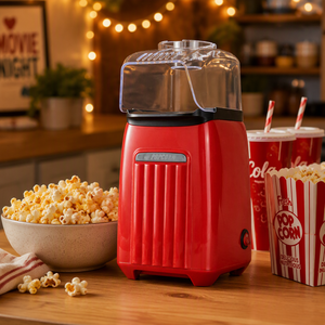 <span class=keywords><strong>Machine</strong></span> à Popcorn à Air Chaud Mini Électrique <span class=keywords><strong>Sans</strong></span> Huile avec Tasse à Mesurer pour Faire Fondre le Beurre, Prête en 2-4 Minutes pour Soirées Cinéma à Domicile - Product Image 1