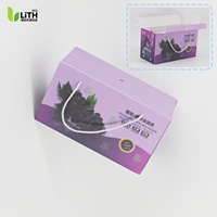 Boîte logistique en polypropylène ondulé recyclable et imperméable, résistante aux UV, pour l'emballage de fruits et légumes, personnalisable