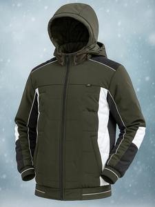 Veste d'hiver à capuche pour homme avec un soutien thermique amélioré et une construction robuste conçue pour une utilisation durable en saison froide - Product Image 6