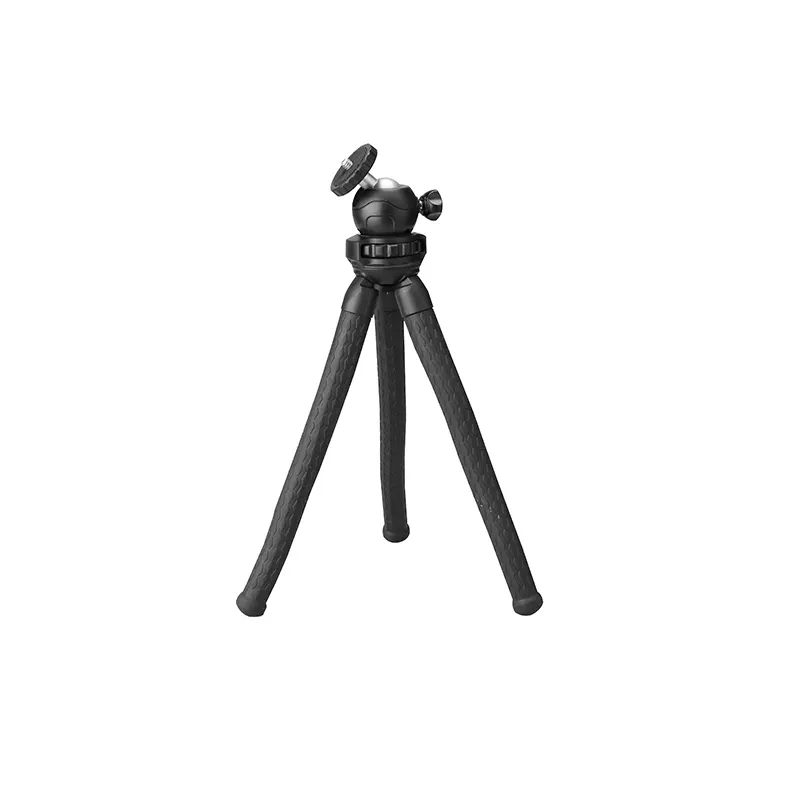 MT-100 1/4" tripod 360 degree fluid ball head bending legs and flexible mini tripod